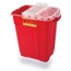 SHARPS CONT RED 9GAL GASK 8/CS, EACH, 8 EA