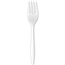 PLASTIC FORK WHITE, EACH, 1000 EA